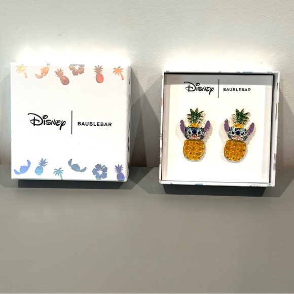 BaubleBar Disney Stitch Pineapple Earrings - Picture 3 of 6
